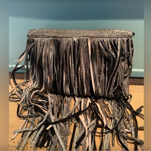 Michael Kors Black Fringe Bag - Picture 1 of 7